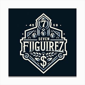 Seven Figurez Logo Canvas Print