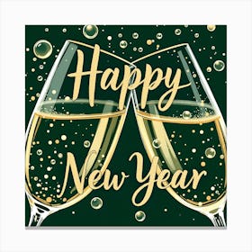 Happy New Year 26 Canvas Print