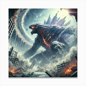 Terra Brontis Earthquake Titan Seismic Quake Canvas Print