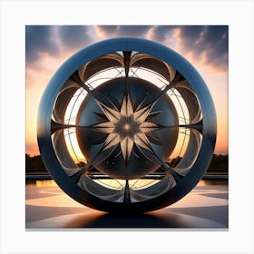 Abstract Sphere Canvas Print