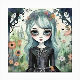 Gothic Girl 1 Canvas Print