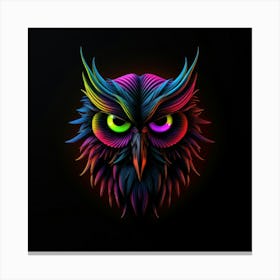 Neon Owl 1 Lienzo