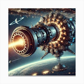 Gravity Based Planetary Cannon Converted Canvas Print