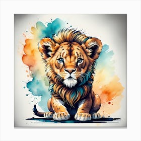 Cute Lion Canvas Print