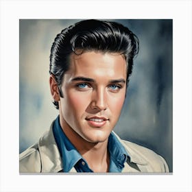 Eyes of a Legend Elvis Presley Canvas Print