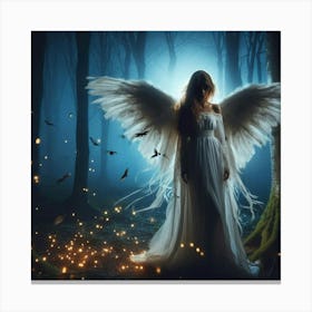 Angel In The Forest 1 Canvas Print