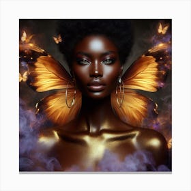 Black Butterfly 7 Canvas Print