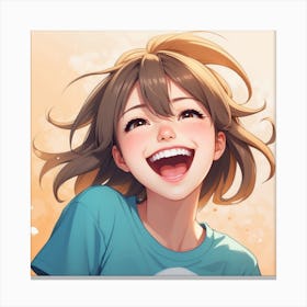 Smile girl Canvas Print