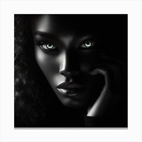 Portrait Of A Black Woman 5 Canvas Print