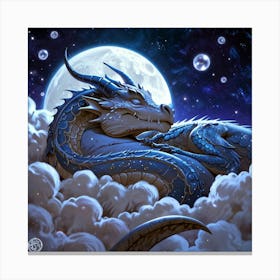 Dragon In The Clouds 3 Canvas Print