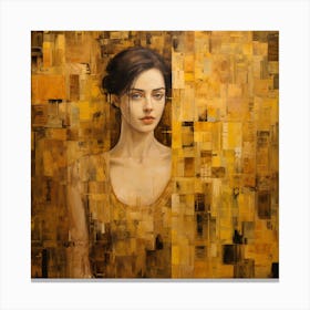 Girl In Yellow Canvas Print