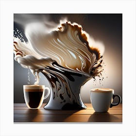 Coffee Hurricane Canvas Print