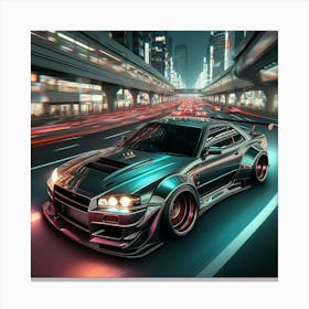 Evening Blast - Skyline GT-R Canvas Print