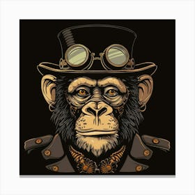 Steampunk Monkey 20 Canvas Print
