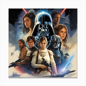Star Wars The Force Awakens 12 Canvas Print