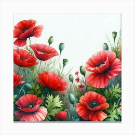 Red Poppies Canvas Print