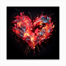 Flowering Heart Canvas Print