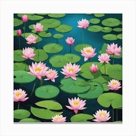 Lotus Lily Canvas Print