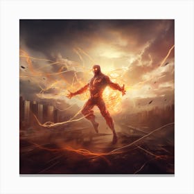 Avengers Lightning Bolt Canvas Print