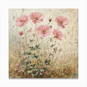 Pink Cosmos Canvas Print