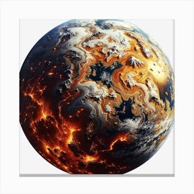 Exoplanet Planet Earth Cosmos Canvas Print