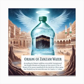 Origin Of Zamzam Water Canvas Print