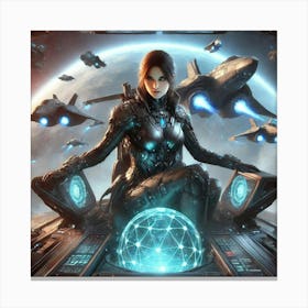 Lysara Stratos Gravity Weaponry Sci Fi Canvas Print