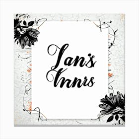 A Vintage Calligraphy Design Featuring Elegantly Scripted You In The Center Incorporating Swash E (3) Canvas Print