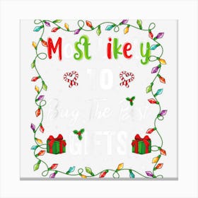 Most Likely To Buy Best Present Family Matching Pjs Xmas Men 1 Canvas Print