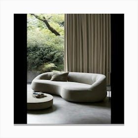 Sofa In A Living Room Canvas Print