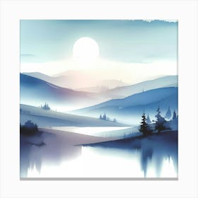 Landscape Painting 50 Canvas Print