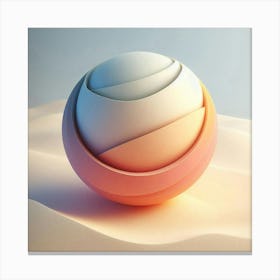 3d Sphere creates fantastic Canvas Print