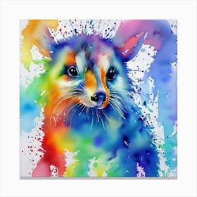 Paws and Paint: Watercolor Animal Canvas Print