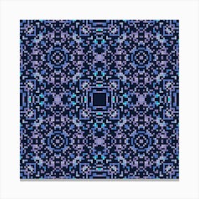 Abstract geometrical pattern with hand drawn decorative elements 7 Canvas Print