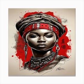 African Woman Canvas Print