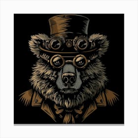 Steampunk Bear 37 Canvas Print