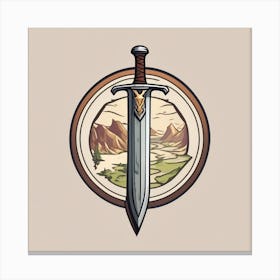 Sword And Shield Canvas Print