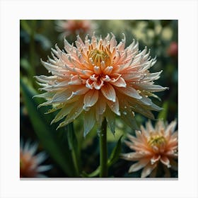 Dahlias 2 Canvas Print