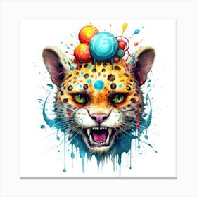 Jaguar Head Canvas Print