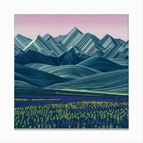 'Mountains' 1 Canvas Print
