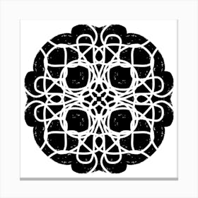 Black And White Pattern 2 Canvas Print