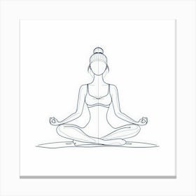 Meditating Woman 7 Canvas Print