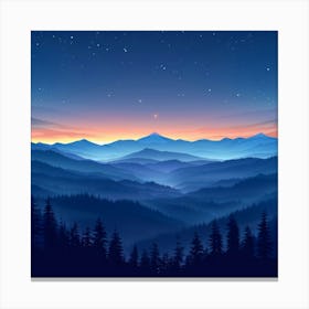 Smoky Mountains Canvas Print