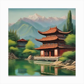 Chinese Pagoda Canvas Print