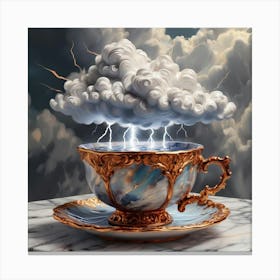 Storm in a tea cup Canvas Print
