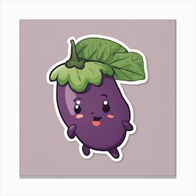 Purple Eggplant Canvas Print