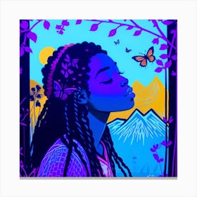 Butterfly Girl Canvas Print