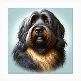 Gray Dog Canvas Print