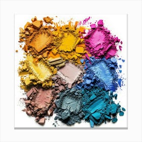 Colorful Eyeshadow Palette 2 Canvas Print