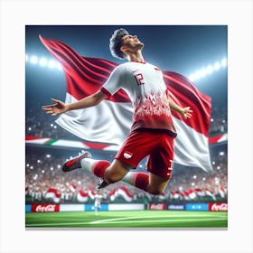 Soccer Player In Indonesia Canvas Print